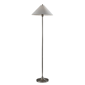 Adesso Esme Floor Lamp with White Textured Fabric Shade - image 1