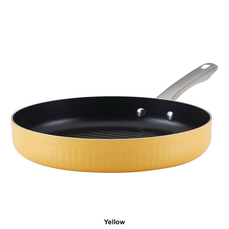 Farberware Style 11.25in. Nonstick Cookware Deep Round Grill Pan