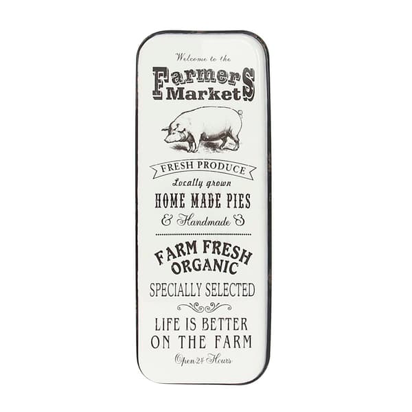 9th & Pike&#174; Oversized Vintage Metal Farmhouse Market Sign
