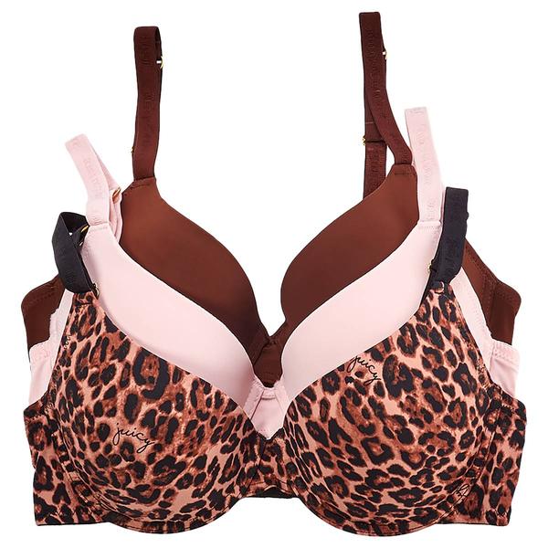Juniors Juicy Couture 3pk. Logo Straps Micro Bras - JC4603-3PKEH - image 