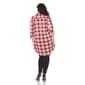 Plus Size White Mark Piper Stretchy Plaid Tunic Shirtdress - image 8