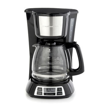 12 Cup Programmable Coffee Maker, Stainless Steel Accents - 49630