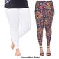 Plus Size White Mark 2pk. Mixed Leggings - image 10