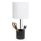 Simple Designs Hammered Metal Organizer Table Lamp w/USB - image 8
