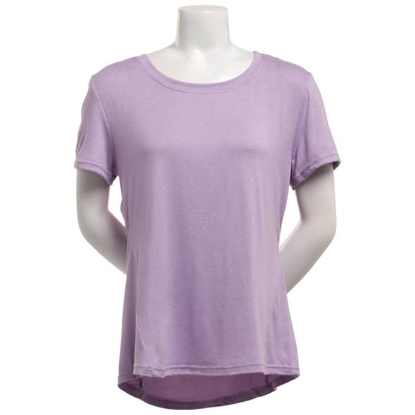 Womens Just One Active Performance Short Sleeve Crew Tee - image 