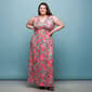 Plus Size 24/7 Comfort Apparel Pink Paisley Sleeveless Maxi Dress - image 5