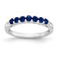 Gemstone Classics&#40;tm&#41; Sterling Silver & Created Sapphire Ring - image 1