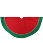 Northlight 48in. Red & Green Traditional Christmas Tree Skirt - image 4