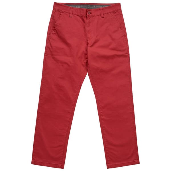 Mens Chaps Straight Fit Flex Solid Chino Pants - image 