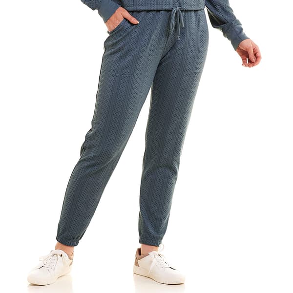 Womens Ebb & Flow Textured Cable Joggers with Pockets - image 