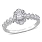 Diamond Classics(tm) 14kt. White Gold 1/3ctw. Diamond Oval Ring - image 1