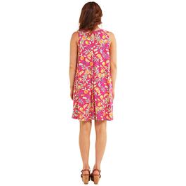 Plus Size Harlow & Rose Sleeveless Tropical Oranges Shift Dress