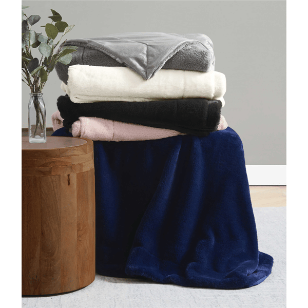 Royal Velvet Luxe Faux Rabbit Fur Throw in Gift Box