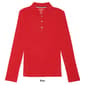 Girls (7-16) Long Sleeve Interlock Polo - image 4
