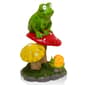 Alpine Frog Mushroom Statue w/ Solar - image 4
