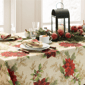 Threadmade Festive Poinsettia Holiday Cloth Napkins - Set of 4 - image 3