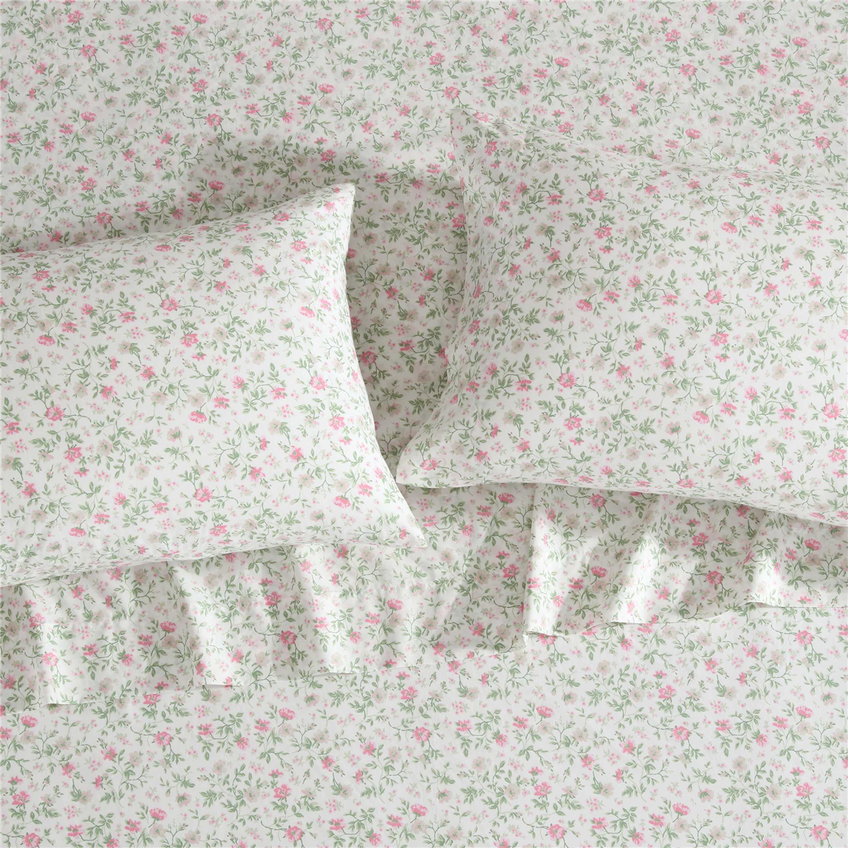 Laura Ashley® Bonnie Floral Percale Sheet Set