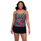 Womens Swimshaper Abstract Mosaic Farrah Romper - image 1