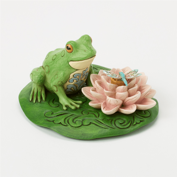 Jim Shore Heartwood Creek Frog on Lilypad Figurine