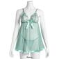 Womens Spree Intimates Mesh Triangle Cup Sequin Babydoll Set - image 5
