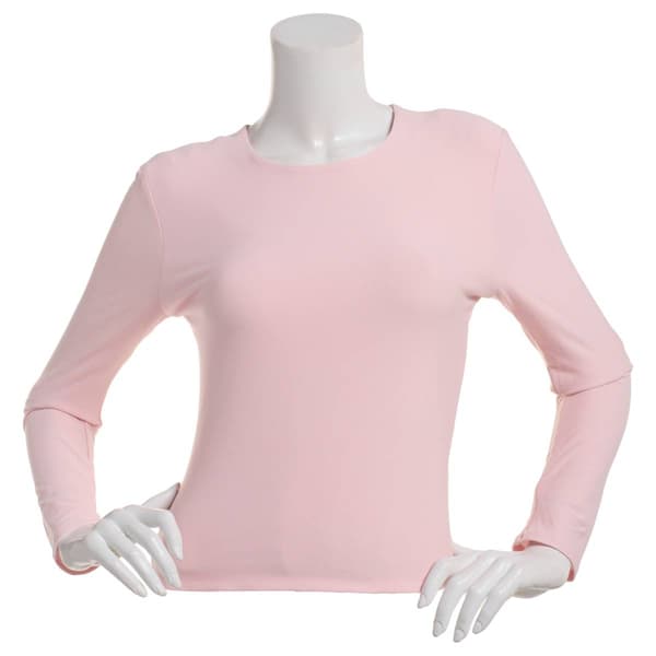 Juniors 7th & Hudson Fitted Long Sleeve Double Layer Tee - image 