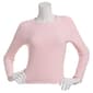 Juniors 7th & Hudson Fitted Long Sleeve Double Layer Tee - image 1