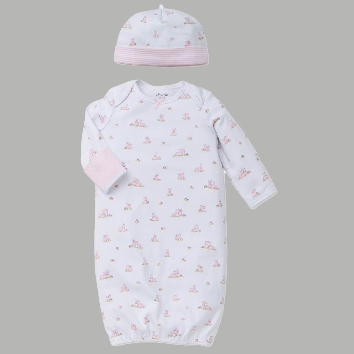 Baby Girl (NB-3M) Little Me® Baby Bunnies Sleeper...