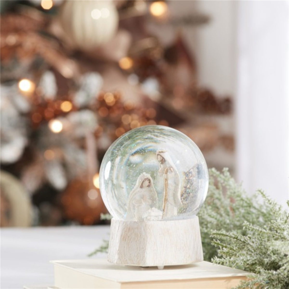 Melrose 5.75in. Musical Nativity Scene Snow Globe