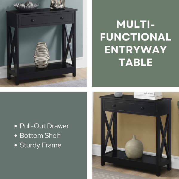 Convenience Concepts Oxford 1 Drawer Entryway Hall Table
