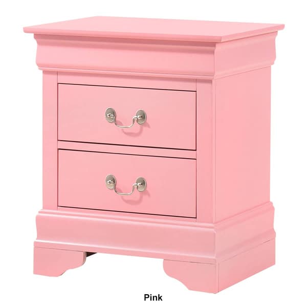 Passion Furniture Louis Philippe 21in. Drawer Nightstand