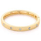 Guess Gold-Tone & Crystal Hinged Bangle Bracelet - image 1