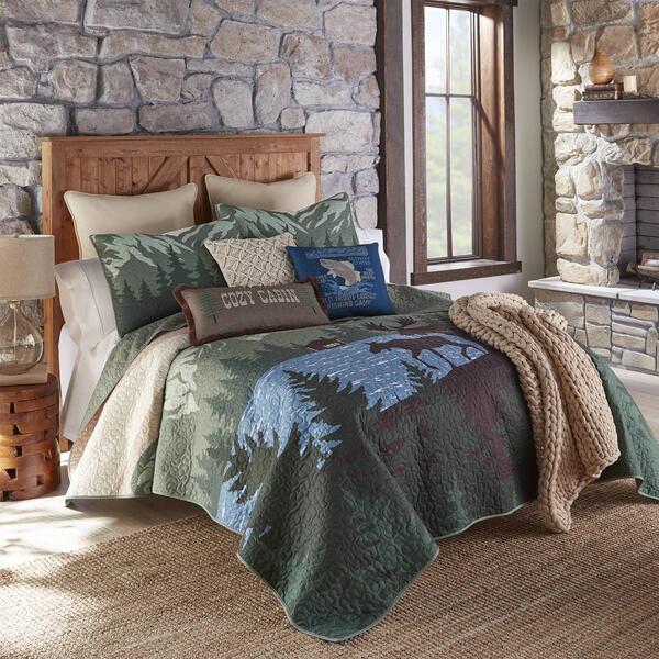 Donna Sharp Your Lifestyle Moose Retreat 3pc. Quilt Set - image 