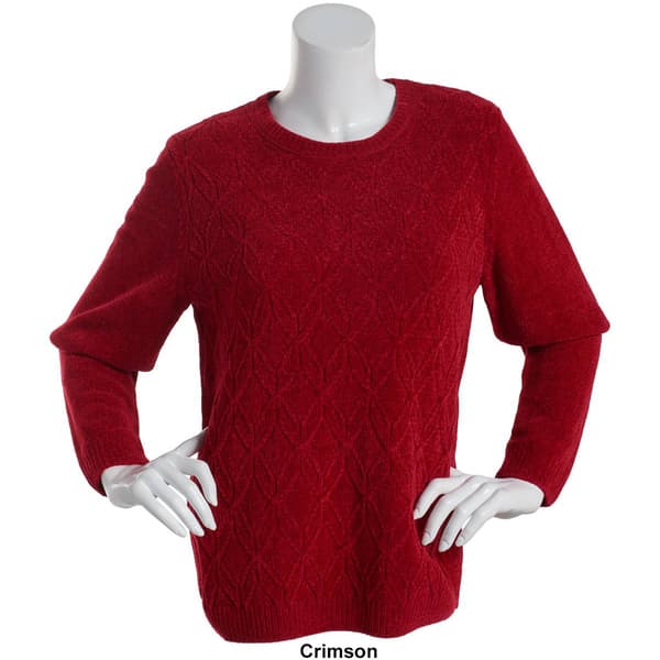 Womens Alfred Dunner Pullover Chenille Sweater