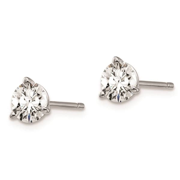 Pure Fire 14kt. White Gold Certified 1ctw. Lab Diamond Earrings