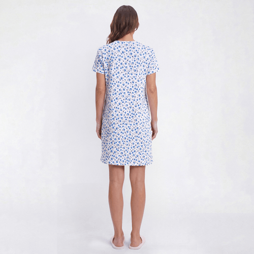 Womens René Rofé® Short Sleeve Ditsy Floral Nightshirt