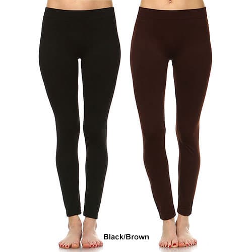 Womens White Mark 2pk. Solid Skinny Leggings
