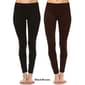 Womens White Mark 2pk. Solid Skinny Leggings - image 2
