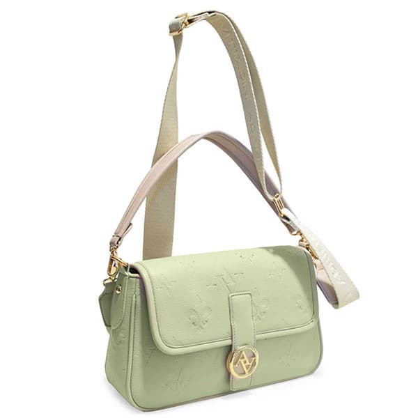 Adrienne Vittadini Embossed Flap Crossbody w/Scarf - image 