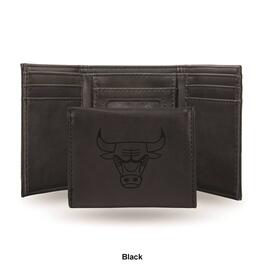 Mens NBA Chicago Bulls Faux Leather Trifold Wallet