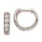 Pure Fire 14kt Gold 1/2ctw Lab Grown Diamond Hinged Hoop Earrings - image 1