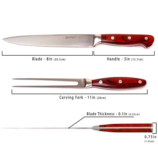 BergHOFF Pakka Stainless Steel 7pc. Steak & Carving Set