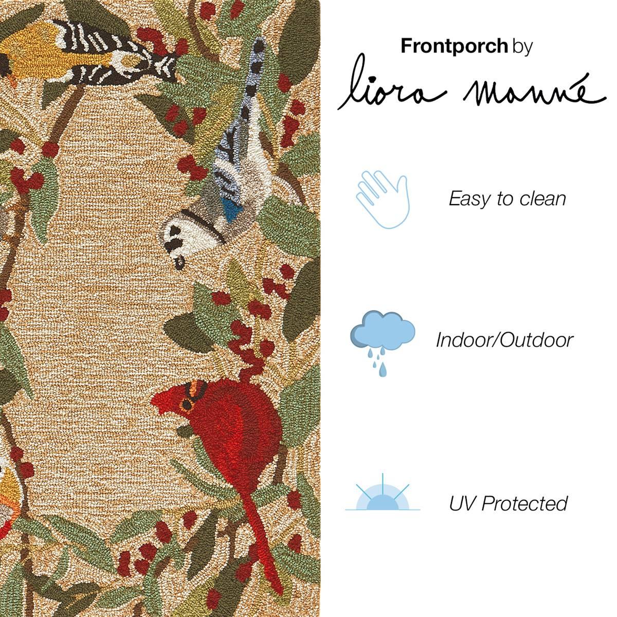 Liora Manne™  Frontporch Bird Border Indoor/Outdoor Accent Rug