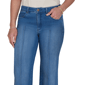 Womens Ruby Rd. Game of Luxe Floral Cuff Wide Leg Jeans - image 5
