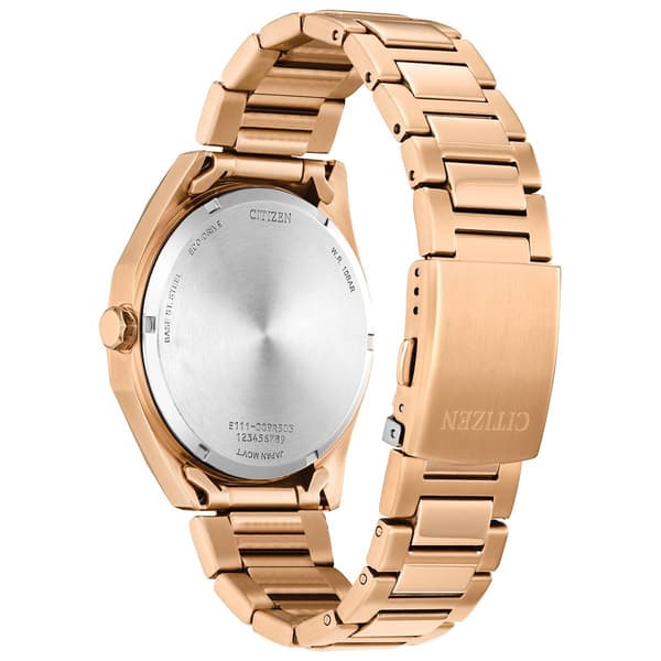 Mens Citizen&#174; Odyn Green Dial Rose Gold Watch - BM7633-81X