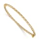 Gold Classics(tm)14kt. Gold Two-Tone Polished Hinged Bangle Bracelet - image 1