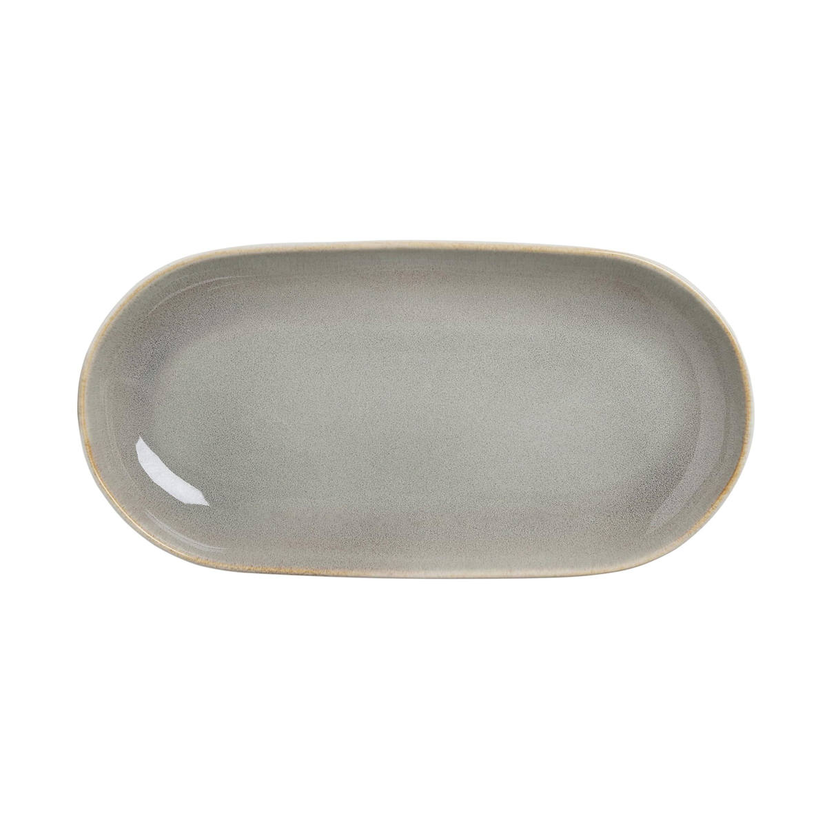 Sango Resona Moss/Cream Large Ceramic Serving Platters - Set of 2