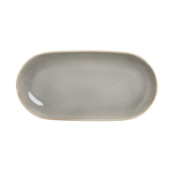 Sango Resona Moss/Cream Large Ceramic Serving Platters - Set of 2