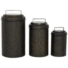 9th & Pike&#40;R&#41; 3pc. Metal Canister Set