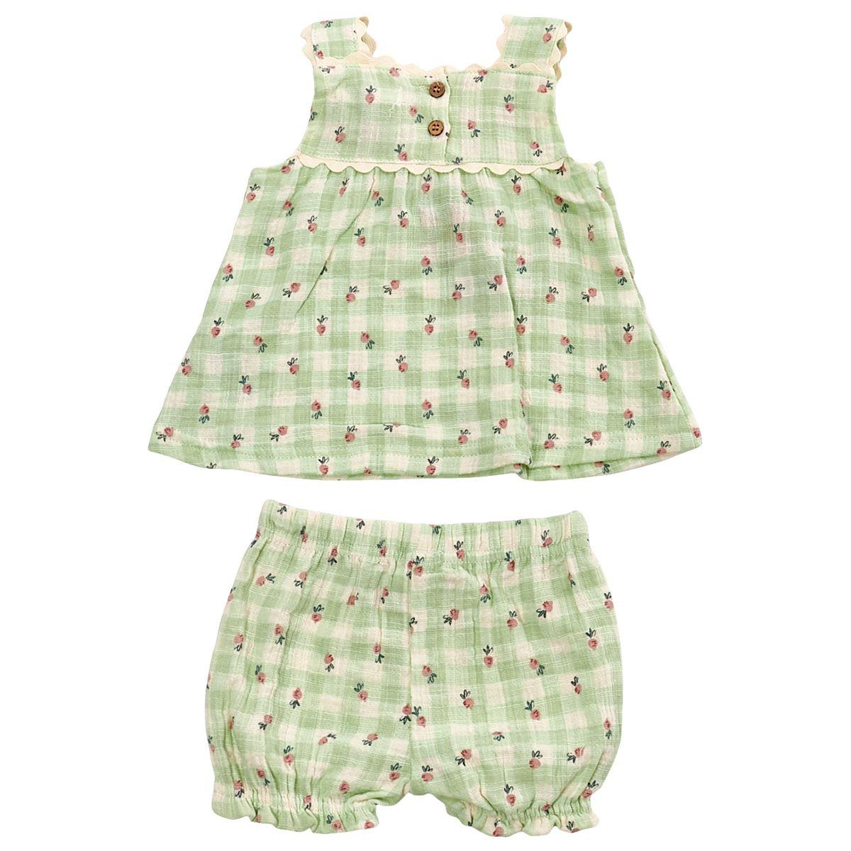 Baby Girl (NB-9M) Adley & Hudson® Veggie Top & Shorts Set