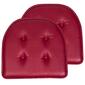 Sweet Home Collection Memory Foam Faux Leather Chair Pad - image 1
